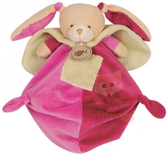  les mem pacap lapin plat carré violet rose vert 